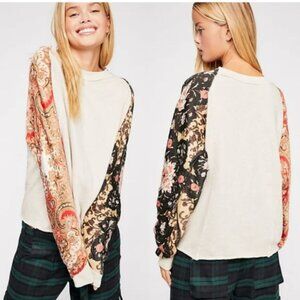 FREE PEOPLE Vintage Affair Oversized Pullover OB878035 in Oatmeal S